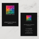 Carte De Visite Profil du logo de l'entreprise moderne simple et é (Devant / Derrière)