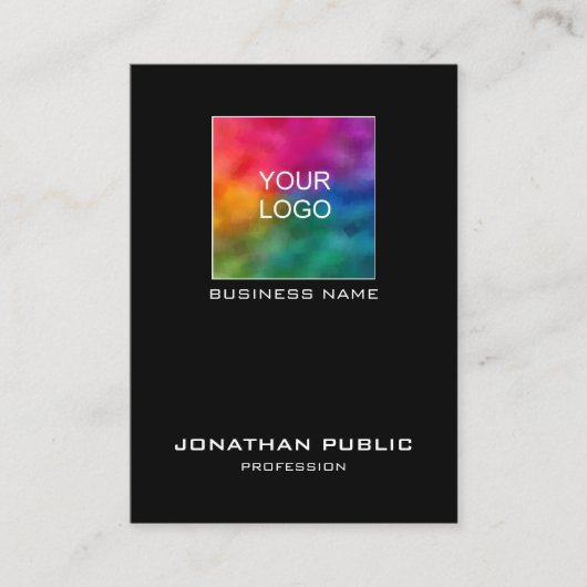 Carte De Visite Profil du logo de l'entreprise moderne simple et é (Devant)