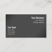 Carte De Visite Profil d'une oie de caquetage (Dos)