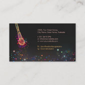 Carte De Visite Profil féminin de maquillage papillon (Dos)