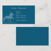 Carte De Visite Profil florissant islandais du cheval (Devant / Derrière)