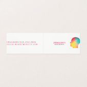 Carte De Visite Profil géométrique (Extérieur déplié)