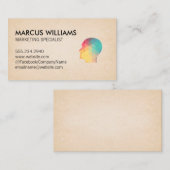 Carte De Visite Profil géométrique (Devant / Derrière)