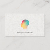 Carte De Visite Profil géométrique (Dos)