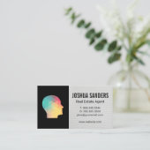 Carte De Visite Profil géométrique (Debout devant)