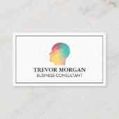 Carte De Visite Profil géométrique (Devant)