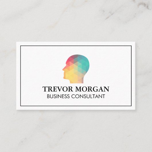 Carte De Visite Profil géométrique (Devant)