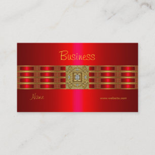 Carte de visite profil Or sur bijou diamant rouge