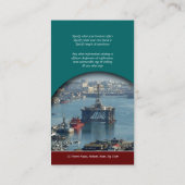 Carte De Visite Profil personnalisable d'aquarelle de plate-forme (Dos)