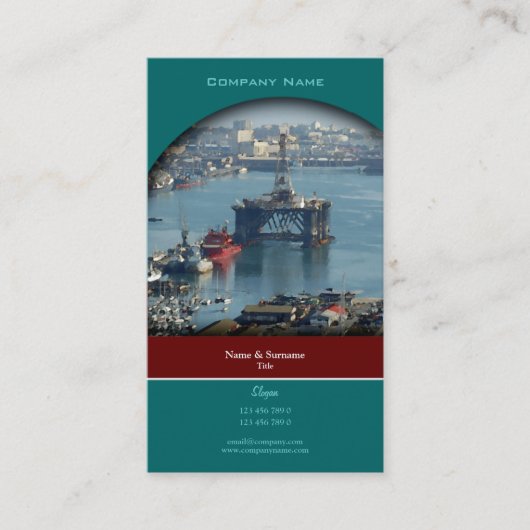 Carte De Visite Profil personnalisable d'aquarelle de plate-forme (Devant)