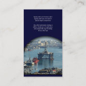 Carte De Visite Profil personnalisable d'aquarelle de plate-forme (Dos)