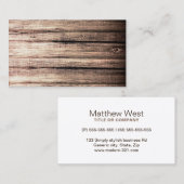 Carte De Visite Profil professionnel de la texture des grains de b (Devant / Derrière)