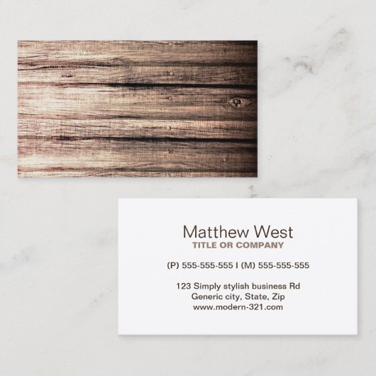 Carte De Visite Profil professionnel de la texture des grains de b (Devant / Derrière)