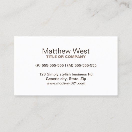 Carte De Visite Profil professionnel de la texture des grains de b (Dos)