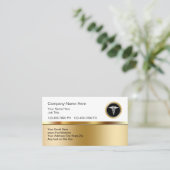 Carte De Visite Profil professionnel Médicale classique (Debout devant)