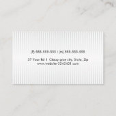 Carte De Visite Profil professionnel moderne gris clair et blanc (Dos)