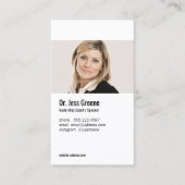 Carte De Visite Profil professionnel simple Ajouter une image phot (Devant)