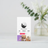 Carte De Visite Profil Tiktok UGC Médias sociaux Suivez-moi (Debout devant)