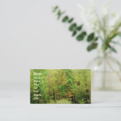 Carte De Visite Profil 'Woodlands Abstrait' (Debout devant)