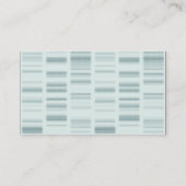 Carte De Visite Profils d'ADN : Instructions génétiques créant la (Dos)