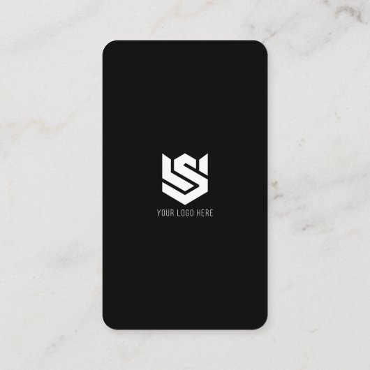 Carte De Visite Profils de médias sociaux QR Code Logo Moderne Sim (Dos)