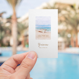 Carte De Visite Profitez du jour Spa Salon Resort Bateau de pêche