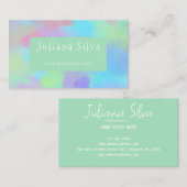 Carte De Visite Profond pourpre doux (Devant / Derrière)