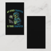 Carte De Visite Programmateur d'administration d'ordinateur Cyber  (Devant / Derrière)