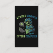 Carte De Visite Programmateur d'administration d'ordinateur Cyber  (Devant)