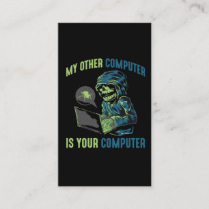 Carte De Visite Programmateur d'administration d'ordinateur Cyber 
