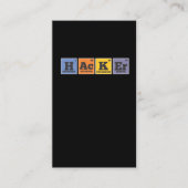 Carte De Visite Programmateur d'éléments de Hacker Chemist (Devant)