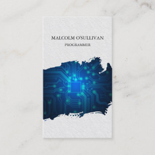 Carte De Visite Programmateur informatique Circuits électroniques