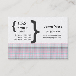 Carte De Visite Programmateur Web Geek
