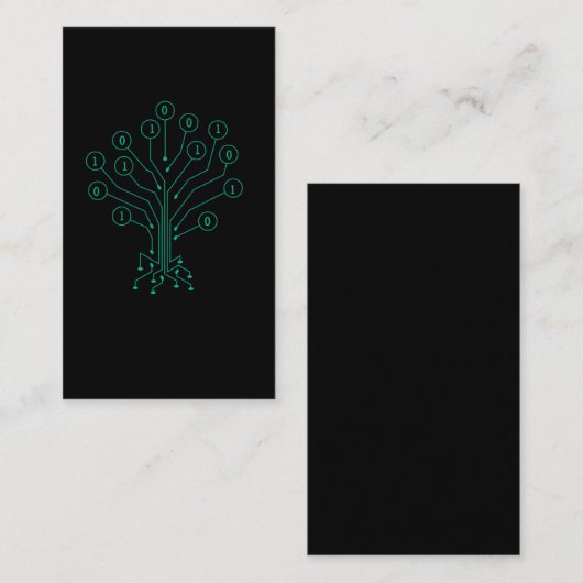 Carte De Visite Programmation informatique de codage d'arbre binai (Devant / Derrière)