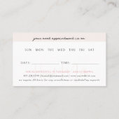 Carte De Visite Programme d'autosoins | Rendez-vous bien-être flor (Dos)