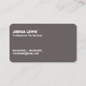 Carte De Visite Programme d'installation de vignettes (Dos)