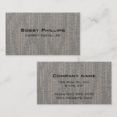 Carte De Visite Programme d'installation du tapis (Devant / Derrière)