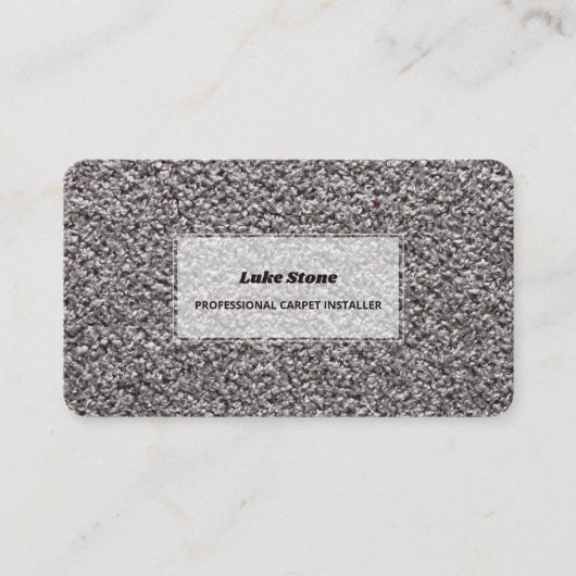 Carte De Visite Programme d'installation du tapis (Devant)