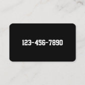 Carte De Visite Programme d'installation du tapis (Dos)