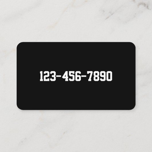 Carte De Visite Programme d'installation du tapis (Dos)