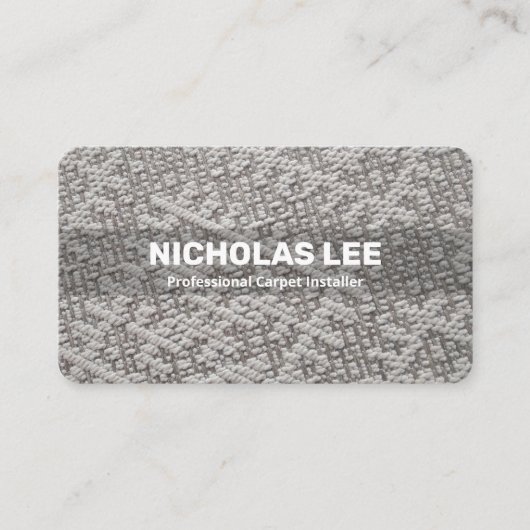 Carte De Visite Programme d'installation du tapis (Devant)