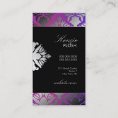 Carte De Visite Programme pourpre de rayonnement de miroitement de (Dos)