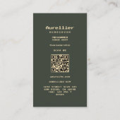 Carte De Visite Programmeur de développement moderne Hello Dark Gr (Dos)