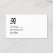 Carte De Visite Programmeur d'ordinateur InternetFlux léger techni (Dos)