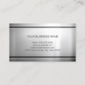 Carte De Visite Programmeur - Métal d'argent de qualité supérieure (Dos)