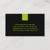 Carte De Visite Programmeur Moderne Mint Green (Dos)