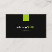 Carte De Visite Programmeur Moderne Mint Green (Devant)