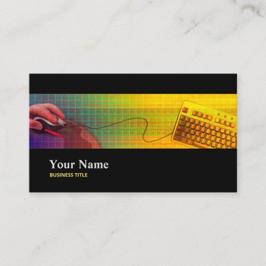 CARTE DE VISITE programmeur programmeur informatic (Devant)