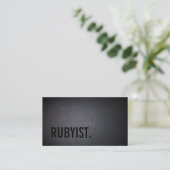 Carte De Visite Programmeur RoR rubyiste Bold Black Miniamlist (Debout devant)