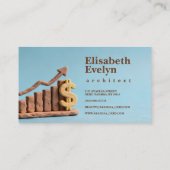 Carte De Visite Progrès Financiers Façonnés avec de l'Argile (Dos)